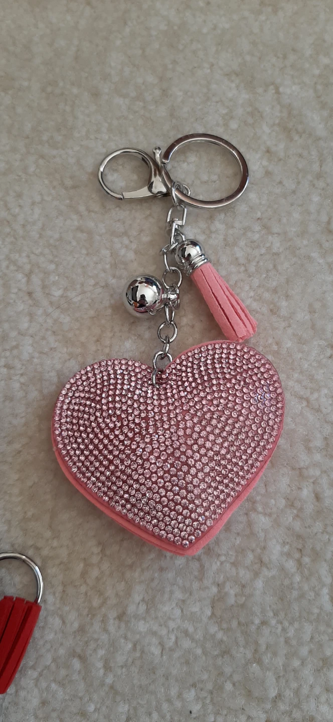 Heart Rhinestone Keychain - photo 4