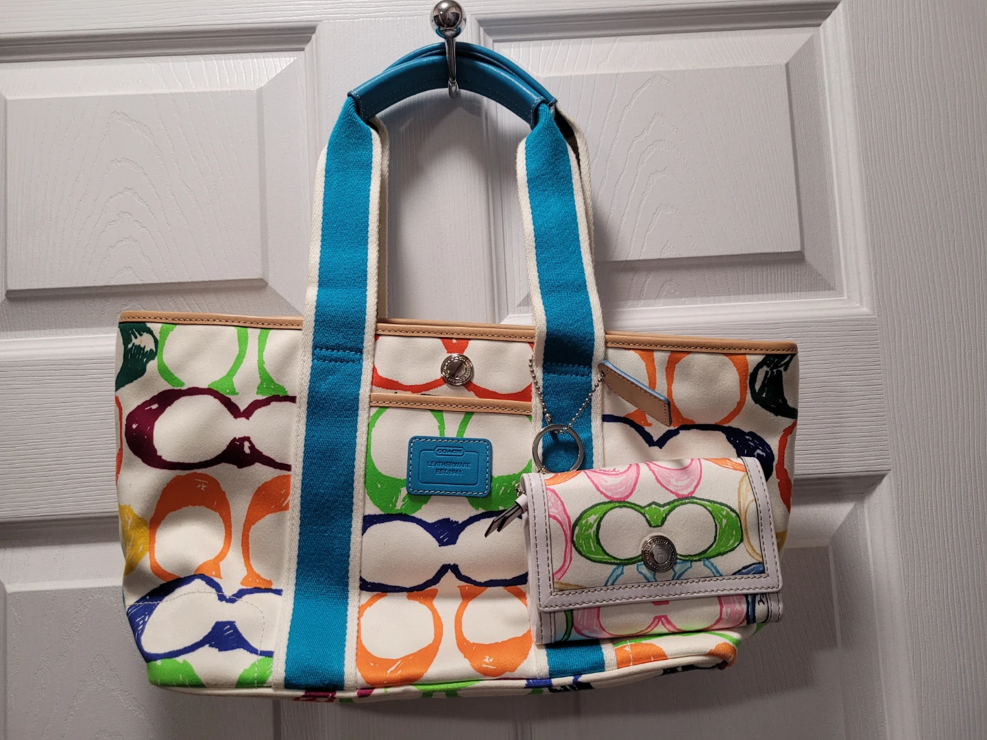 Coach Tote Bag with Matching Wallet