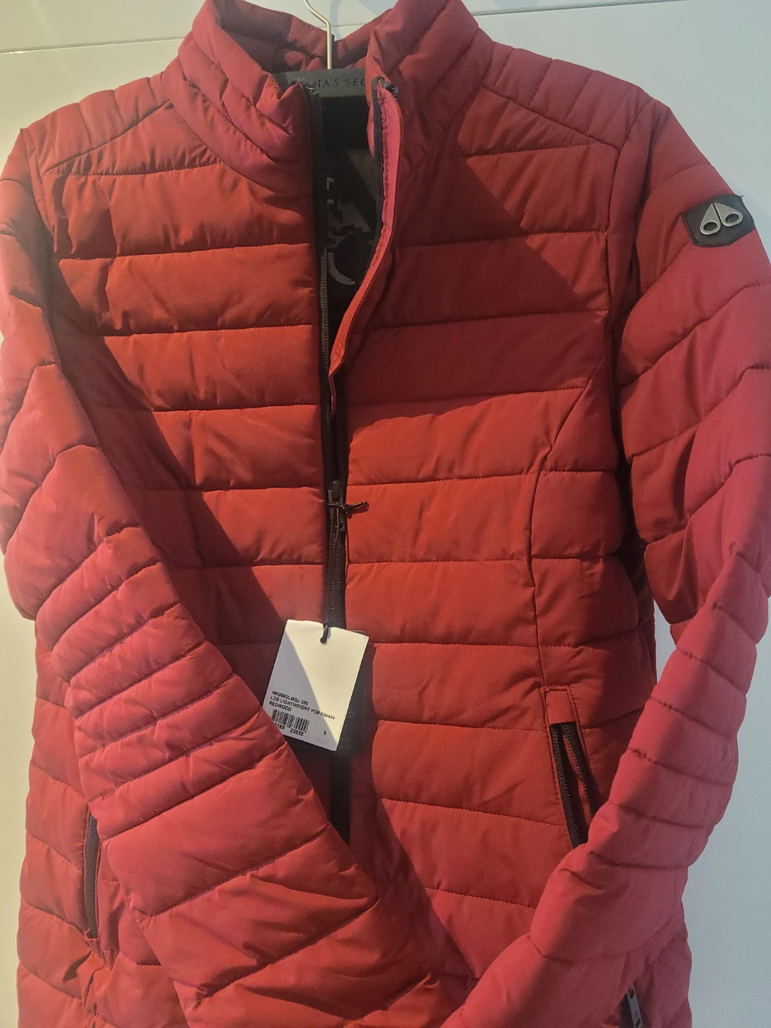 Moose Knuckles Red Puffer Jacket