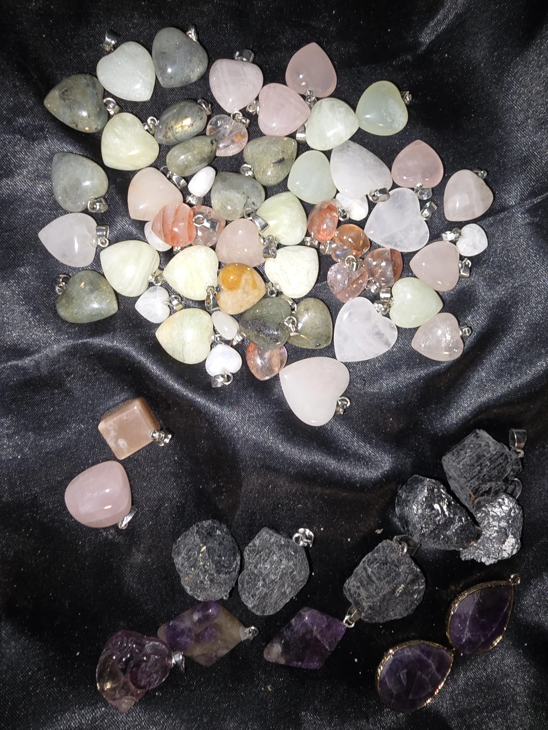 Assorted Crystal Pendants and Bracelets