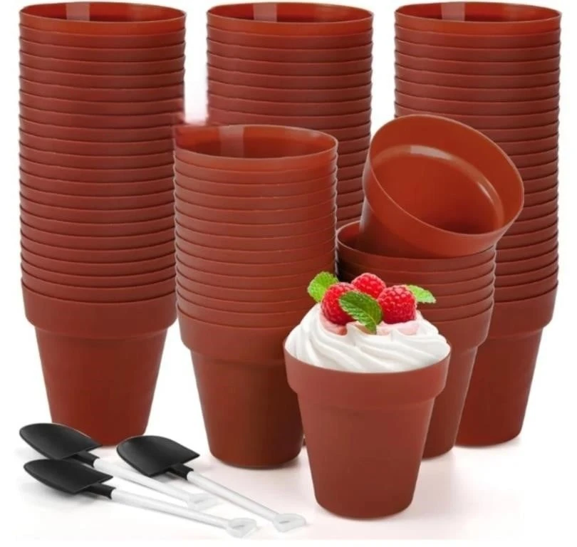 75 Dessert cups with spoon