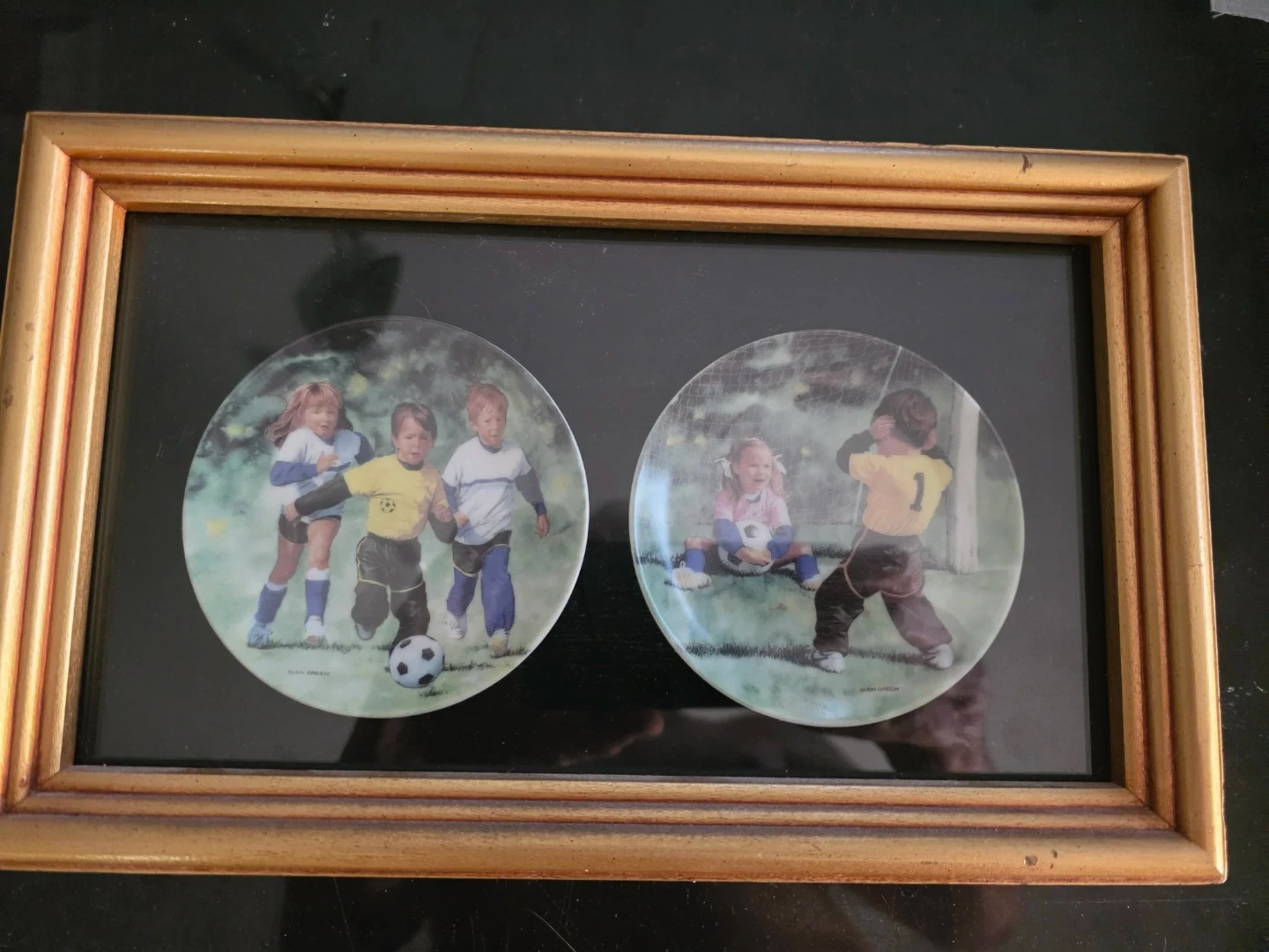 Glen Green Framed  Decorative Plates - The Save & Breakaway