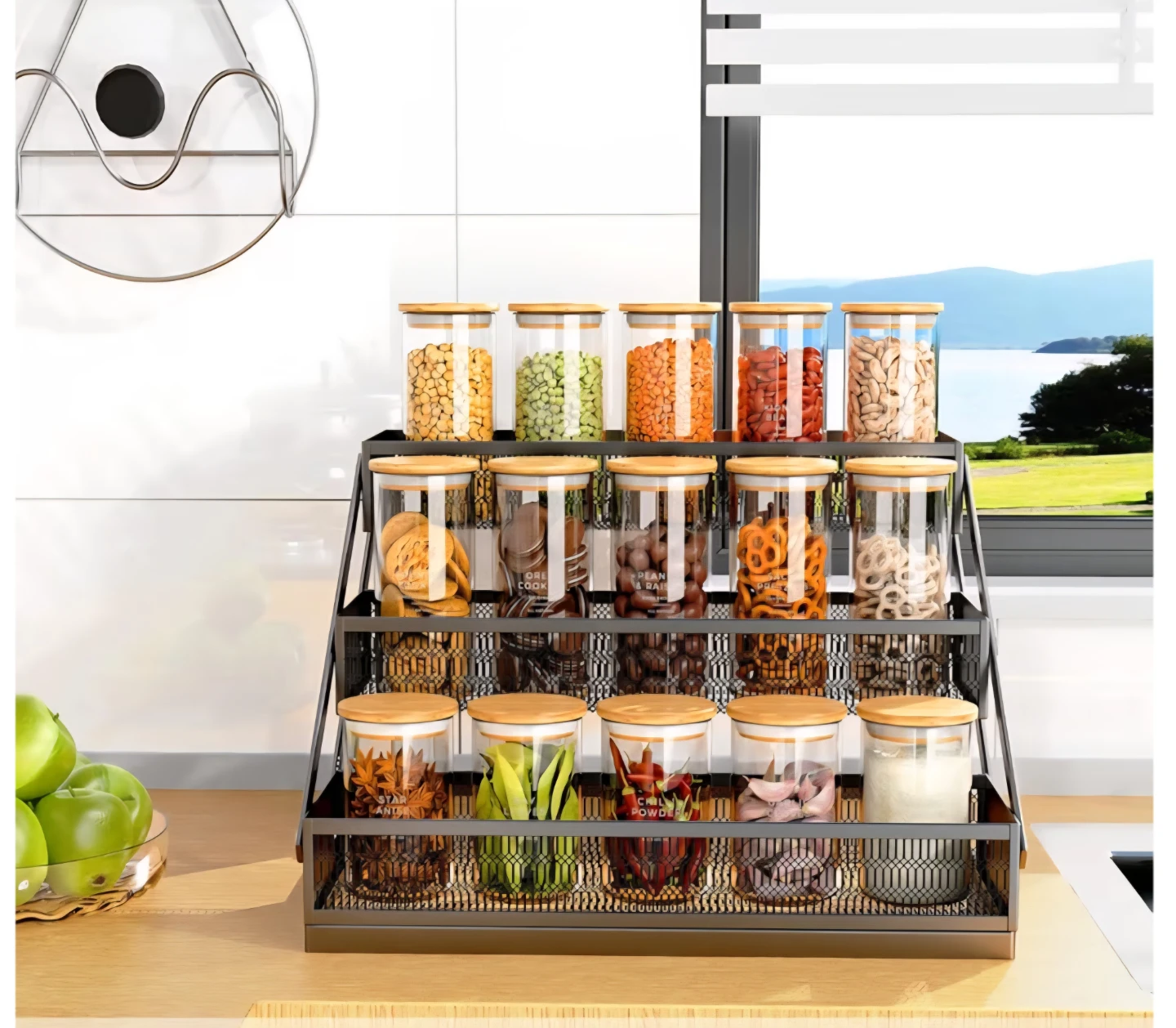 3-Tier Expandable Spice Rack Organizer