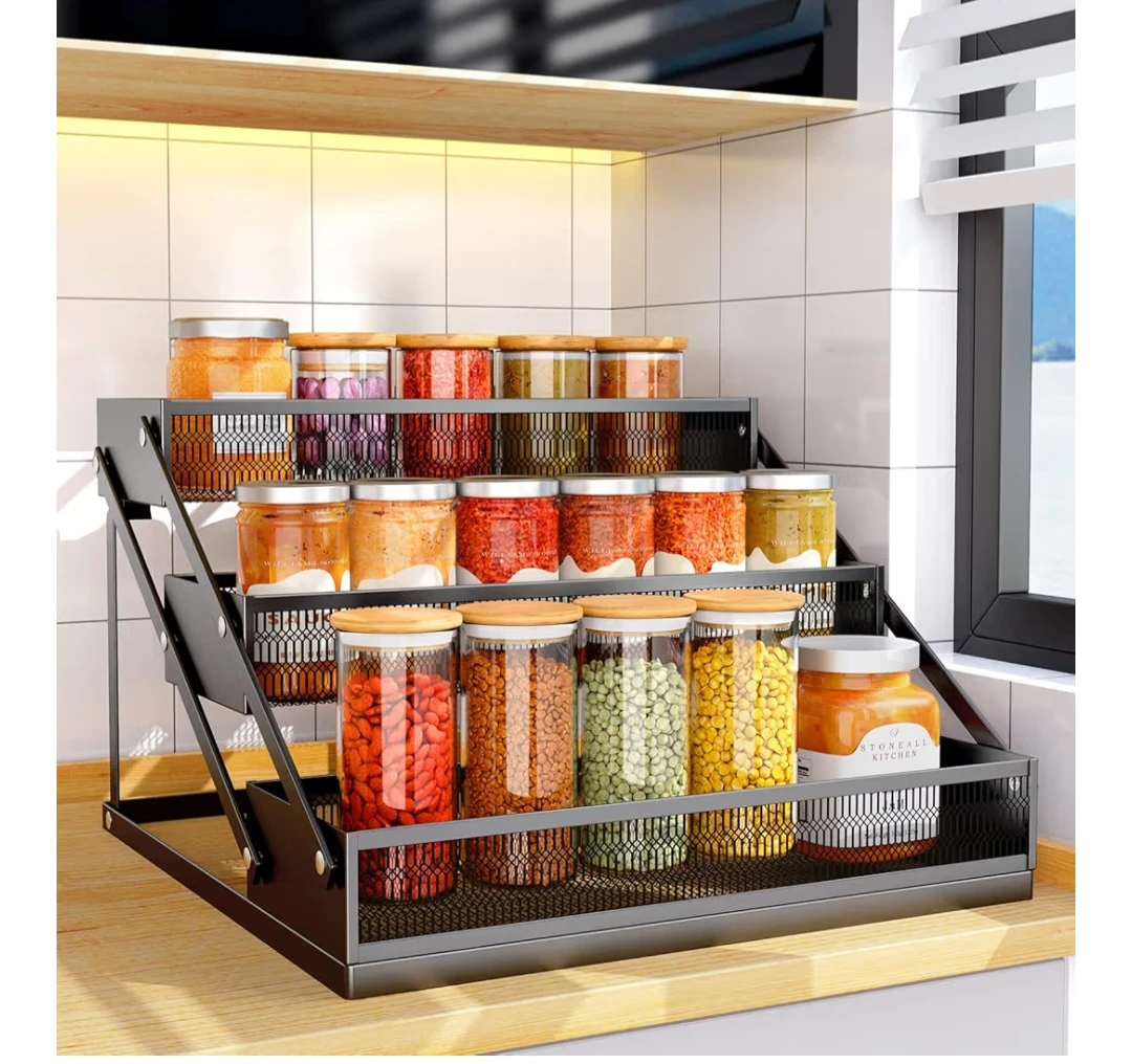 3-Tier Expandable Spice Rack Organizer - photo 3