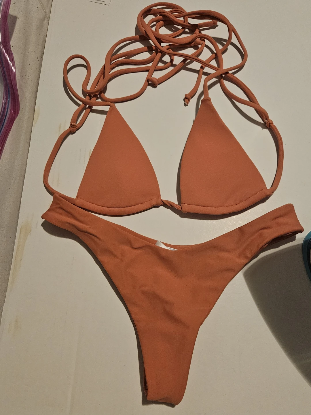 Andi Bagus Orange Bikini Set S/M