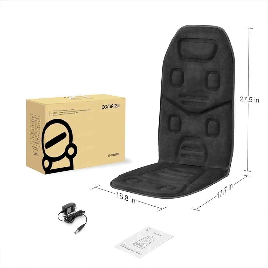 Comfier GF-2206 Black Massage Seat Cushion