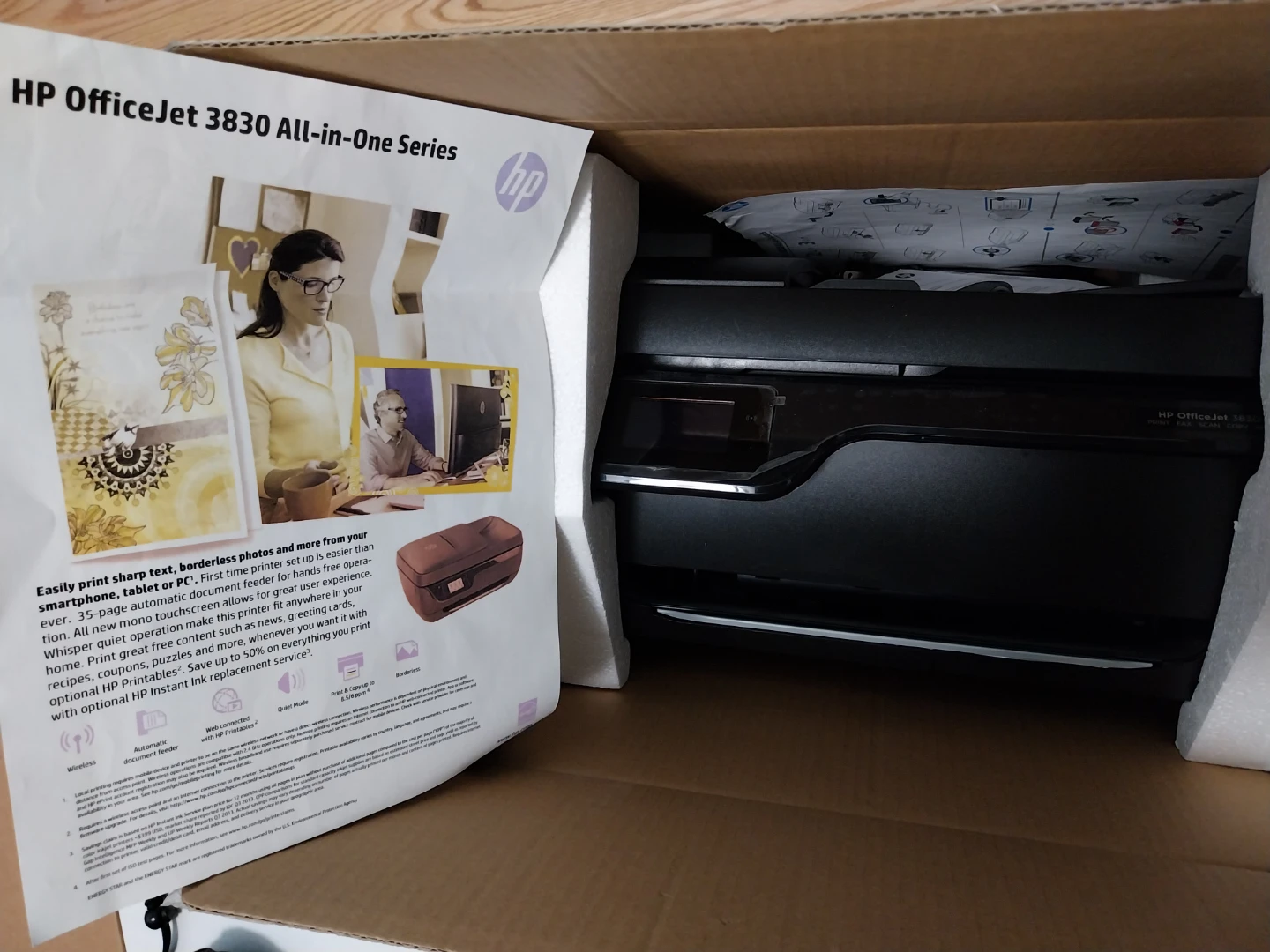 HP OfficeJet 3830 All-in-One Printer - photo 2