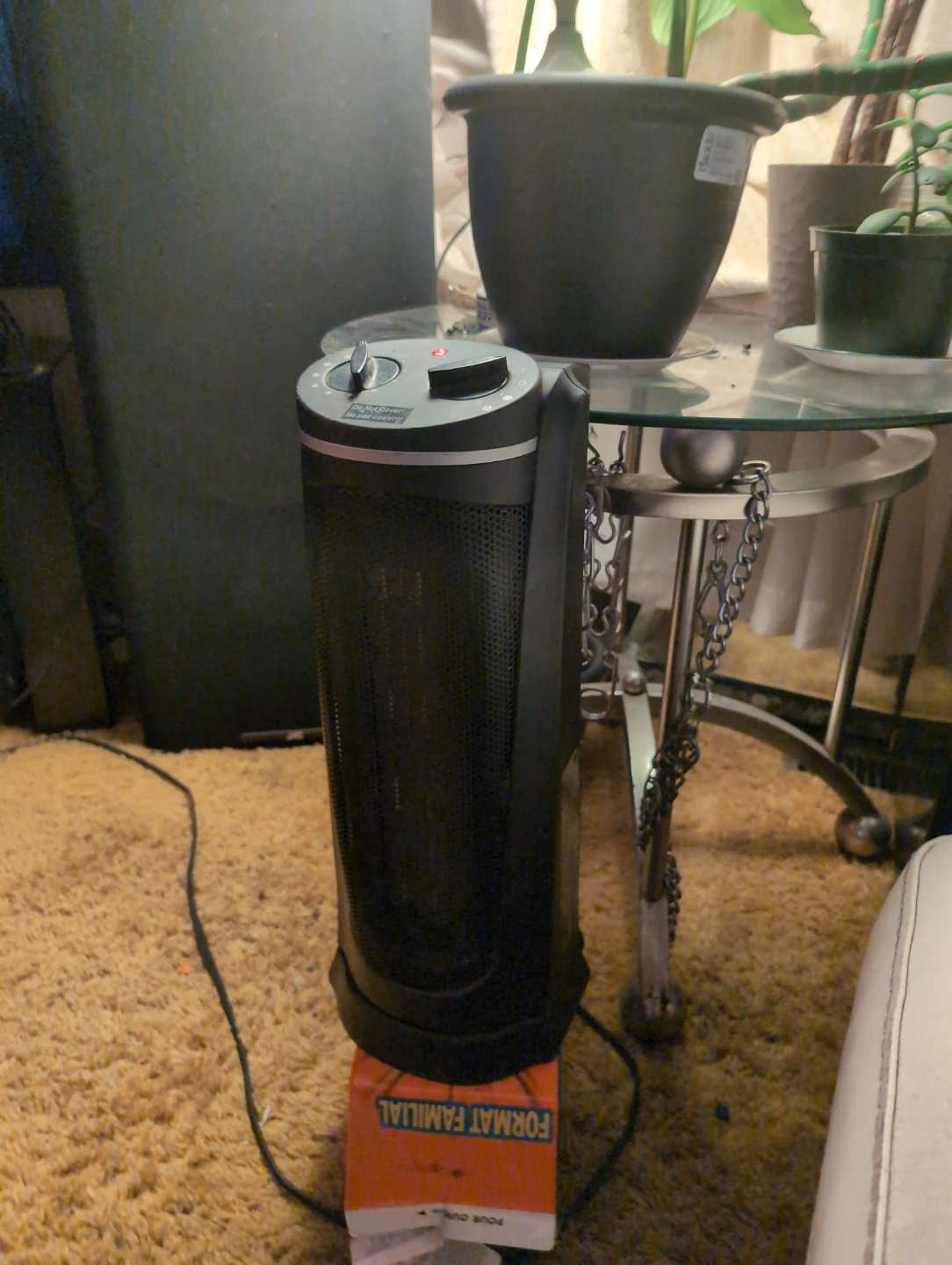 Black Portable Space Heater