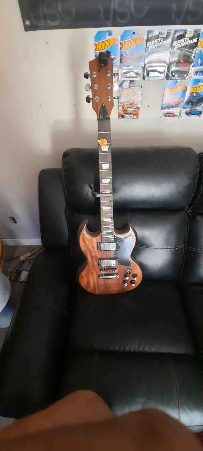 Brown Electric Guitar