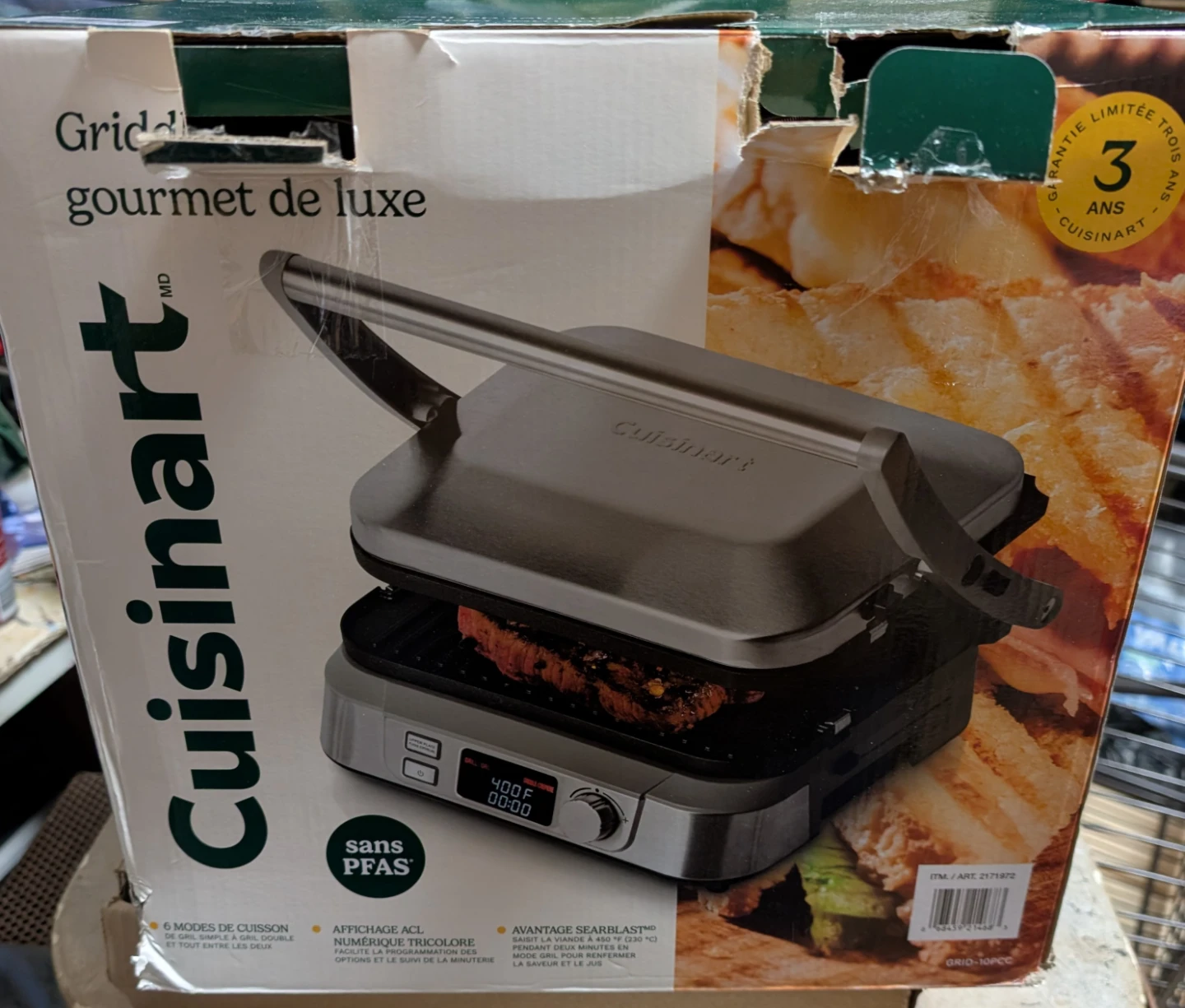 Cuisinart Griddler Gourmet 6-in-1 Grill and Panini Press
