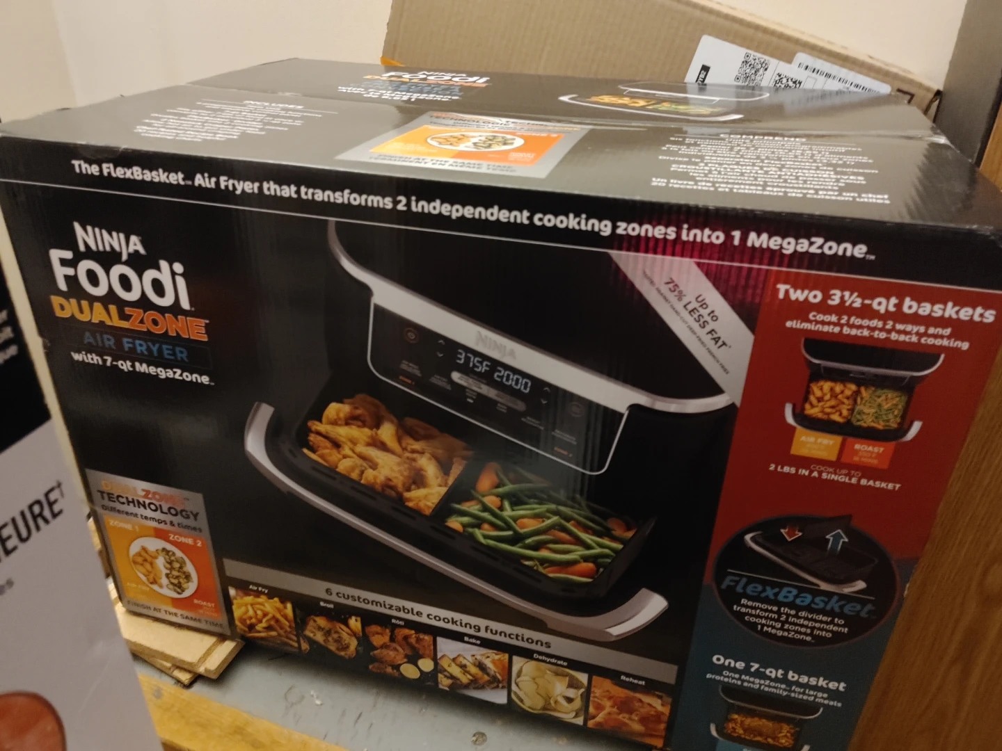 Ninja Foodi DualZone Air Fryer with 7-qt MegaZone