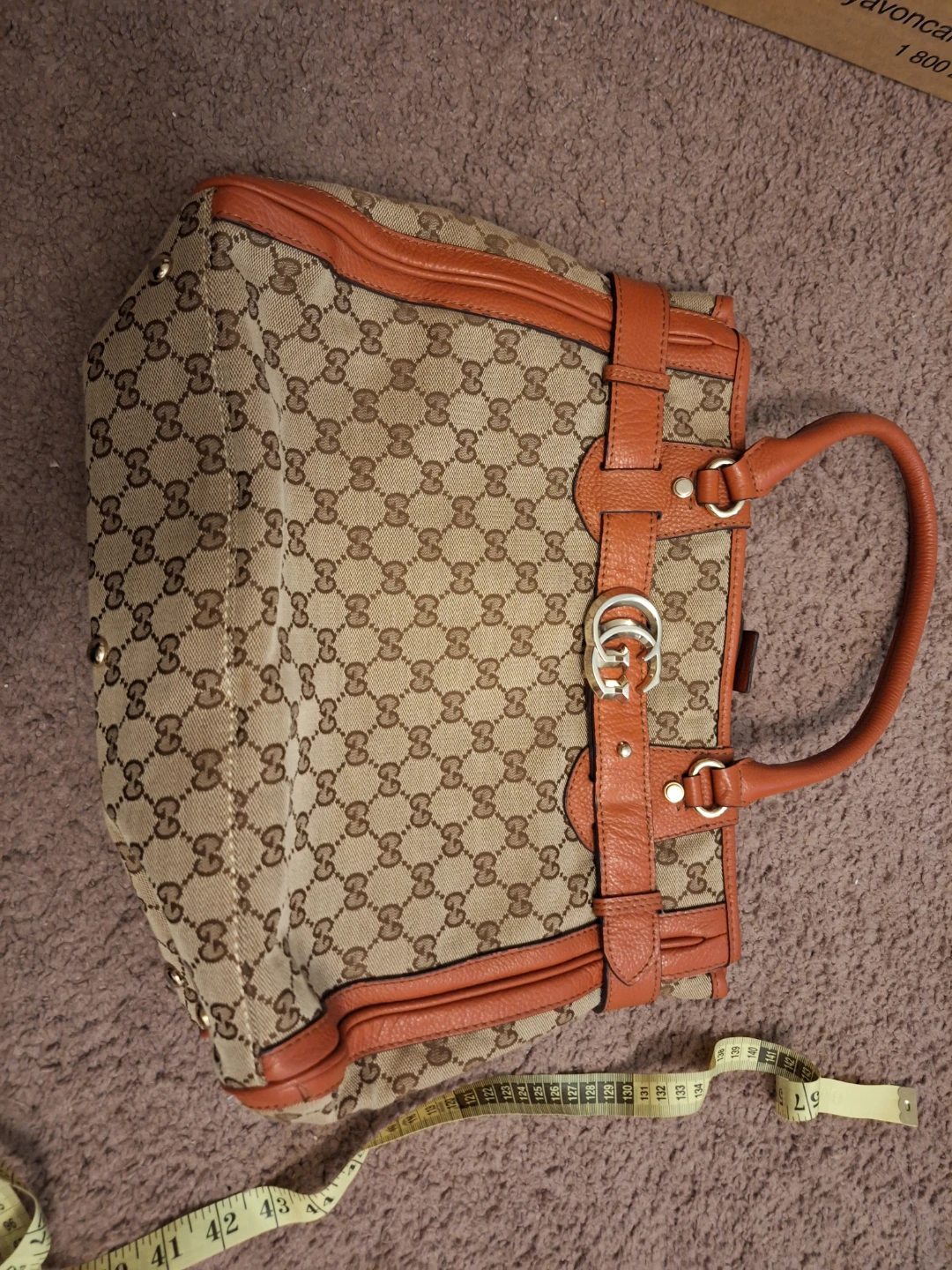 Gucci Brown/Beige Tote Bag