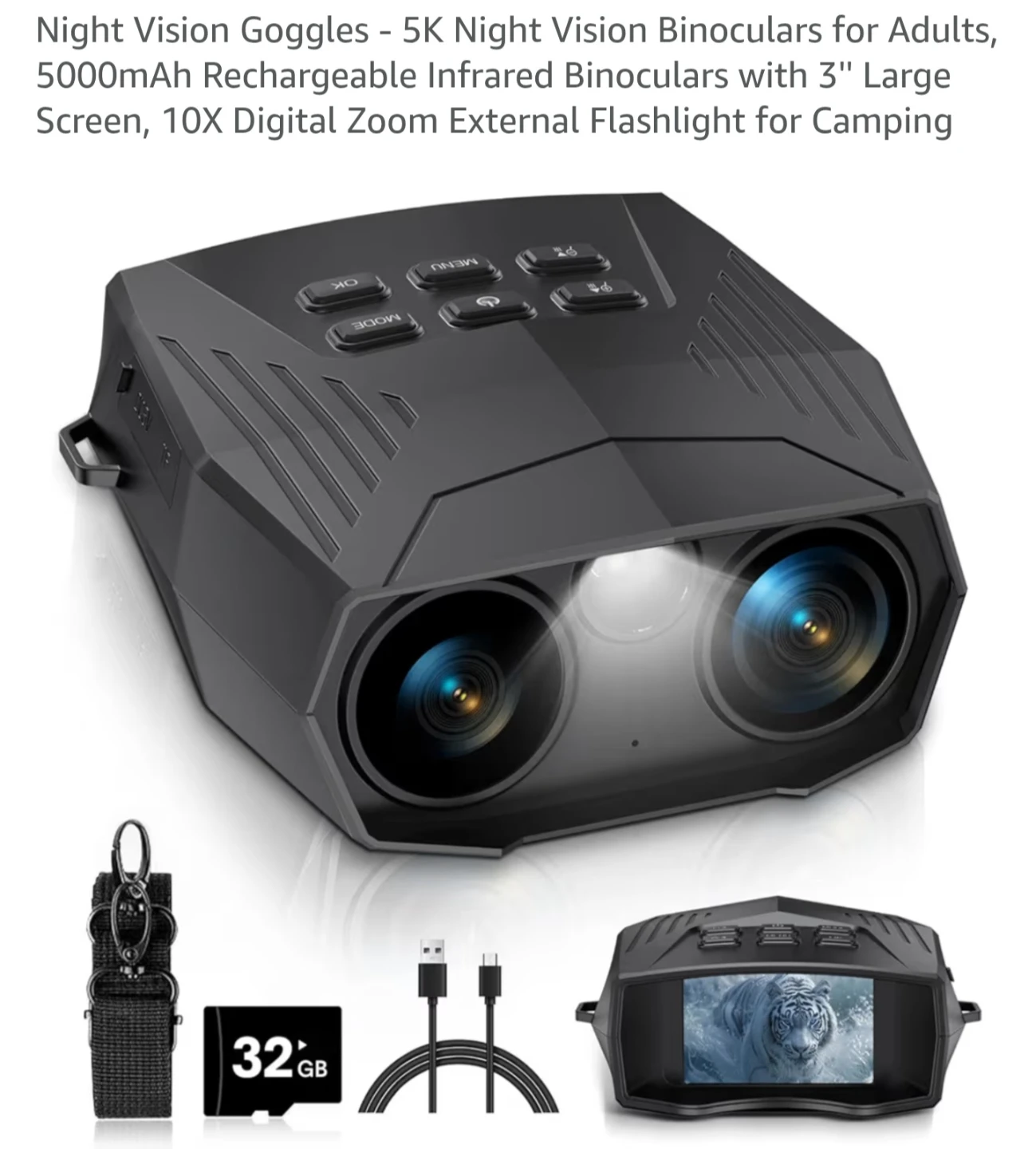 5K Night Vision Binoculars - New in Box - photo 2