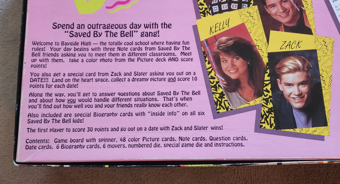Saved By The Bell Board Game - Vintage - photo 4