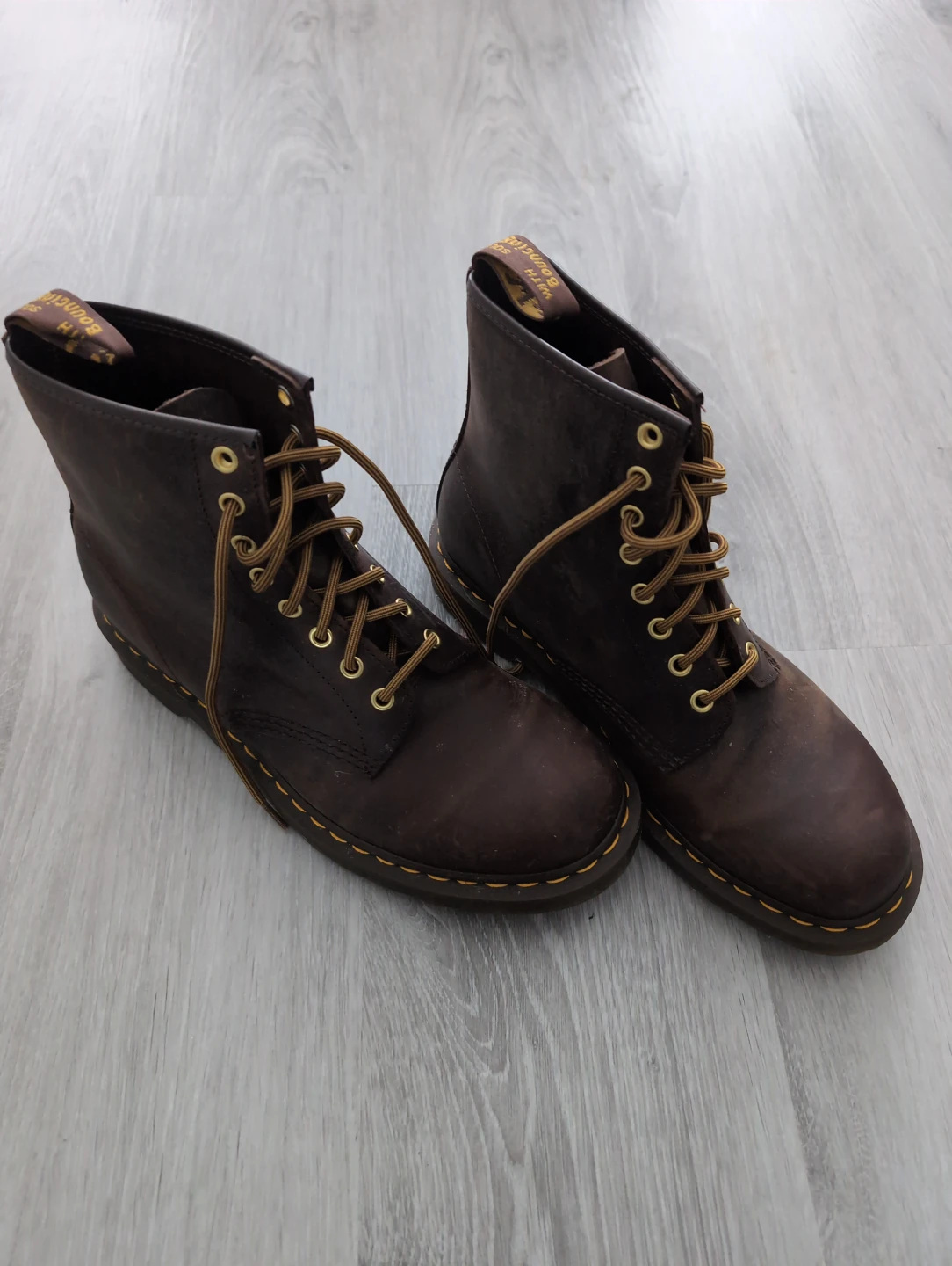 Dr. Martens 11822 Brown Leather Boots US 10 - photo 2