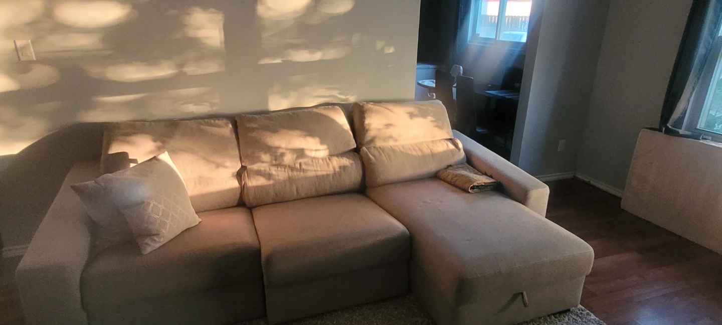 Beige Sofa with Chaise Lounge🥕 - photo 3