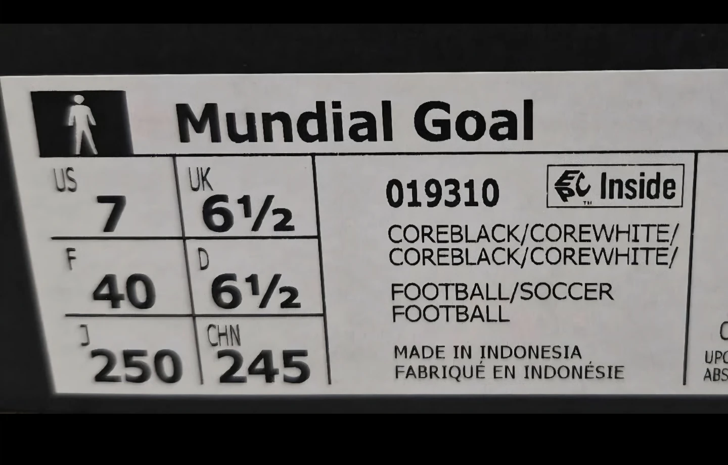 Adidas Mundial Goal Indoor Soccer Shoes - US 7 - photo 3