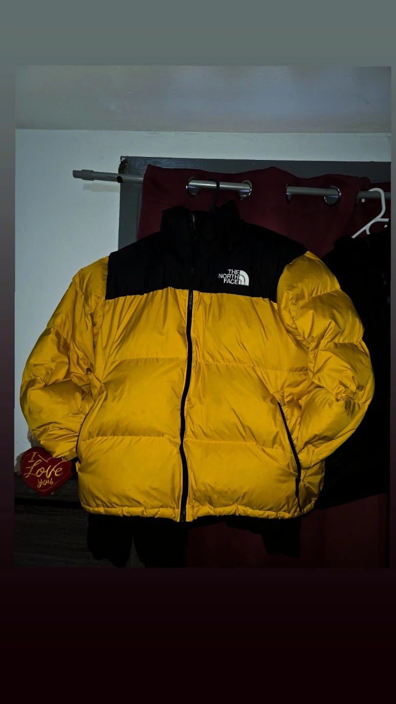 The North Face Yellow Puffer Jacket
