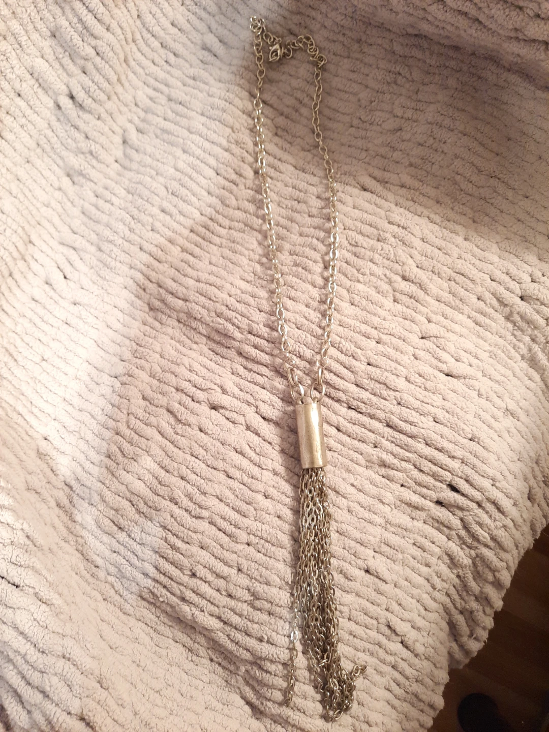 Silver-tone Tassel Pendant Necklace - photo 5