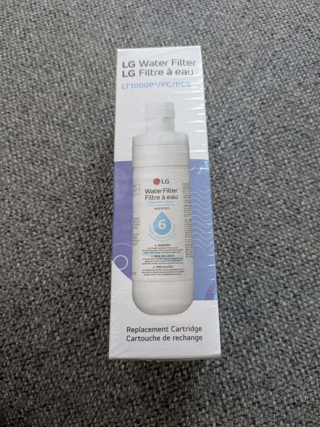 LG Water Filter LT1000P Replacement Cartridge