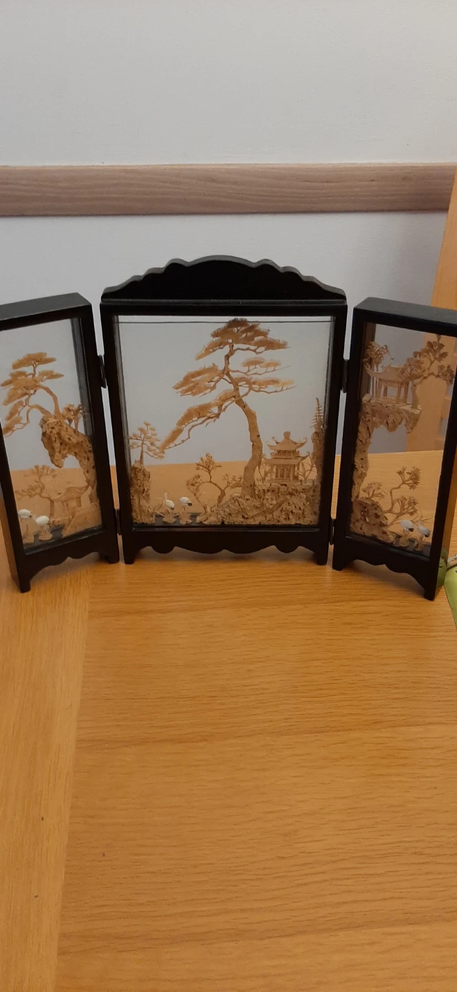 Cork Art Folding Screen Decor