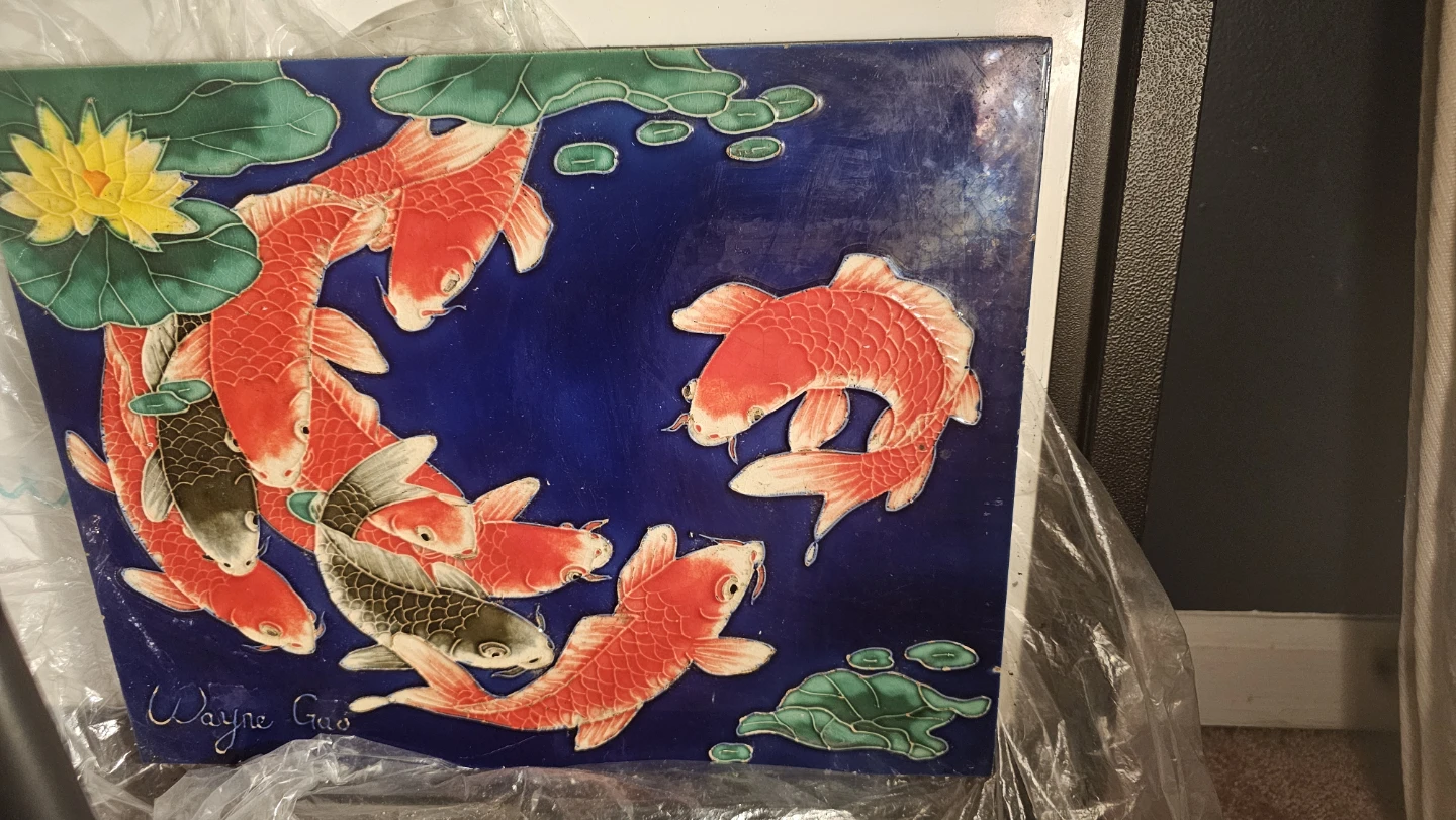 Wayne Gao Koi Fish Tile Art