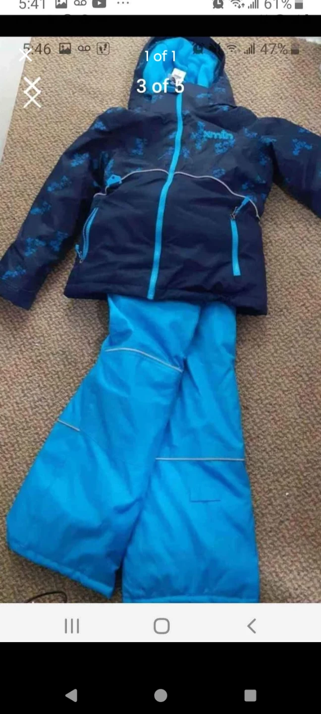 Kids' Ski Snowsuit Set - Blue & Navy - photo 2