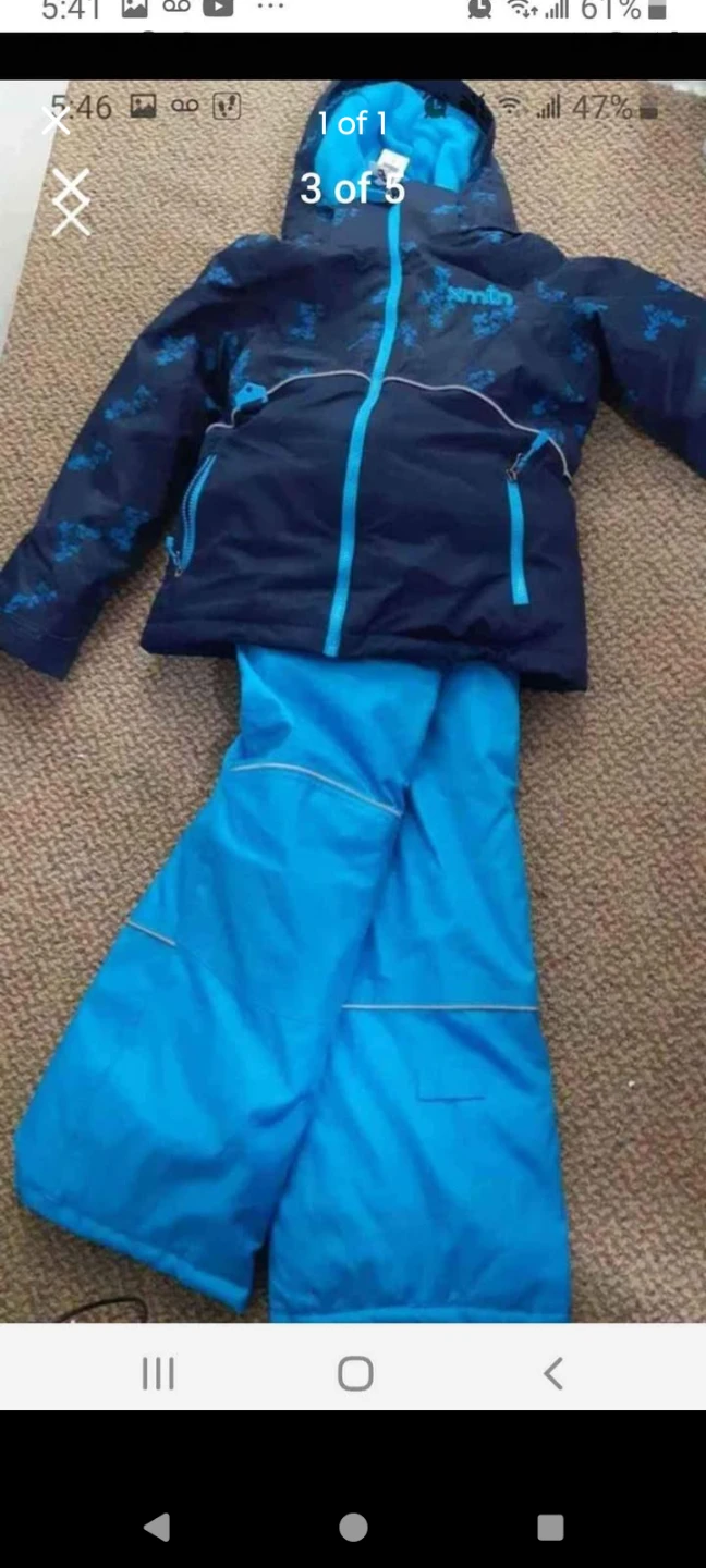 Kids' Ski Snowsuit Set - Blue & Navy - photo 3