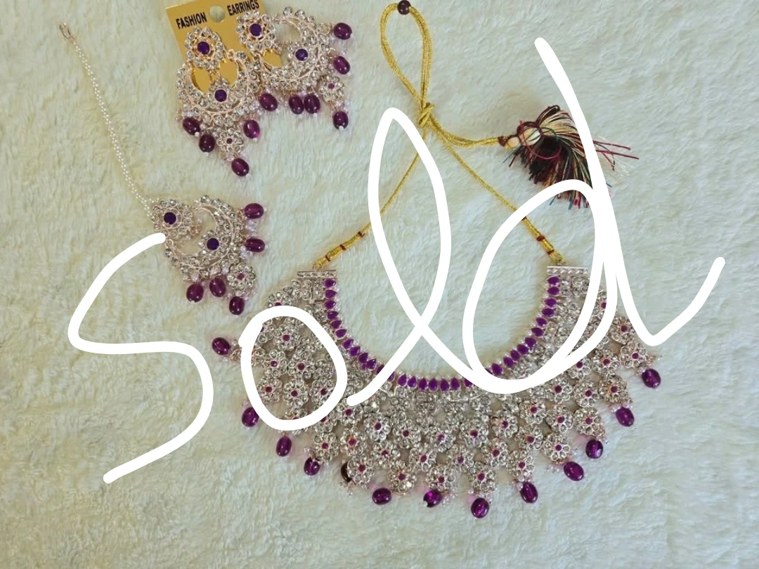 Kundan Style Indian Jewelry Set – 3 Colors Available - photo 2