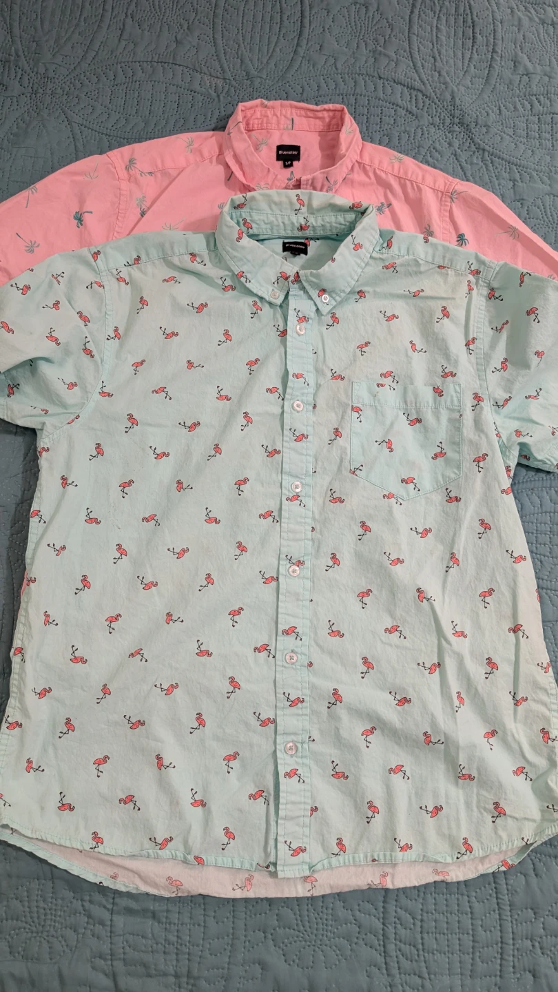 Bluenotes Pink Palm Tree Button-Up Shirt - photo 3