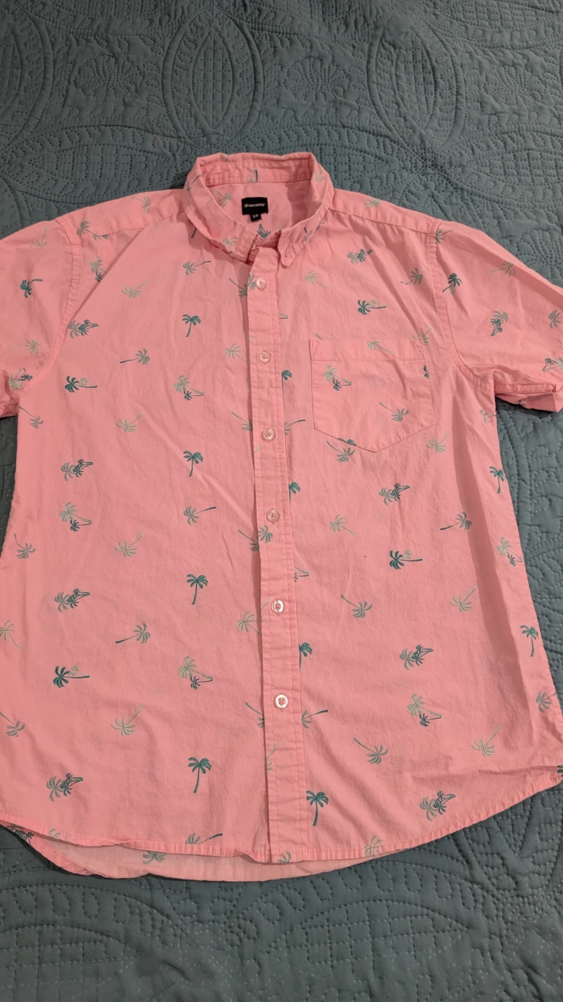 Bluenotes Pink Palm Tree Button-Up Shirt - photo 5