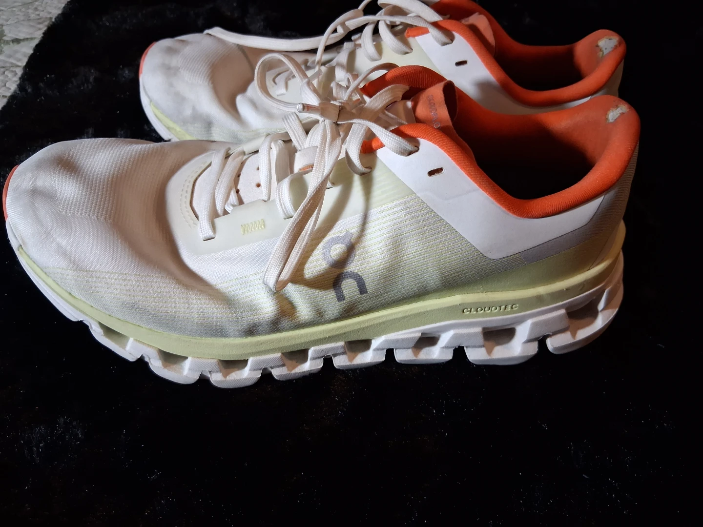 On Running Cloudflow White Orange Women's Shoes - photo 2