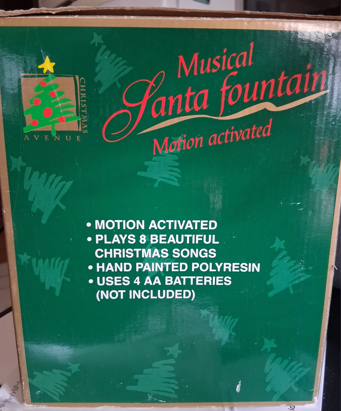 NEW Musical Santa Fountain - Motion Activated, Plays 8 Songs - photo 2