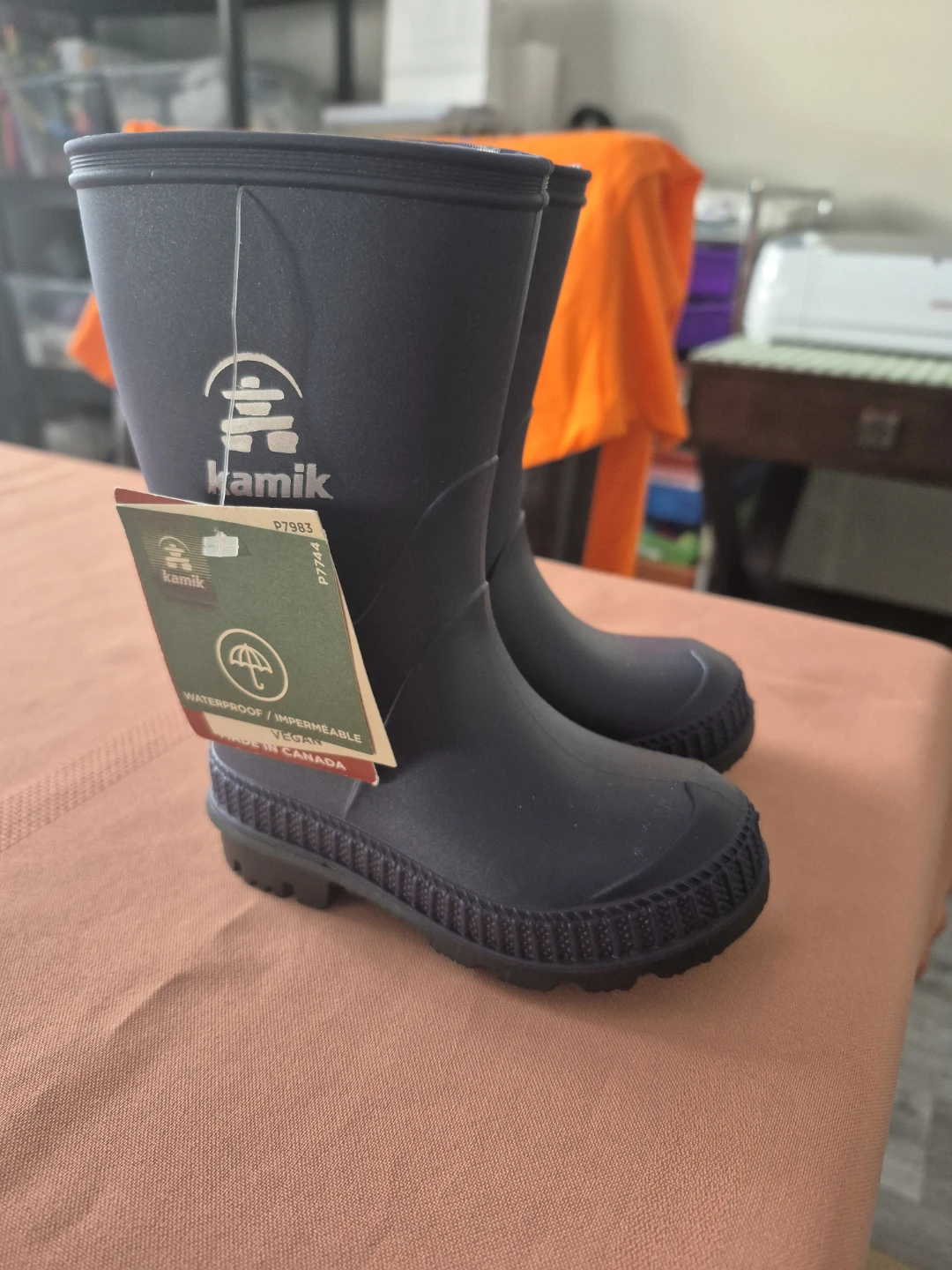 Kamik P7993 Navy Blue Rain Boots