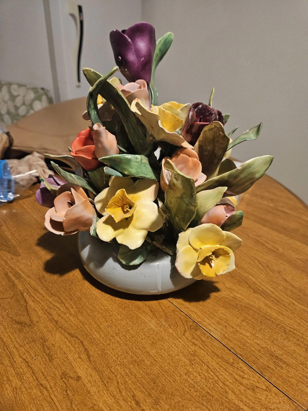 Vintage Floral Ceramic Arrangement - photo 2