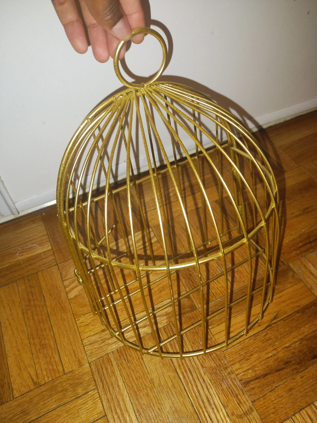 Gold Metal Decorative cage - photo 2