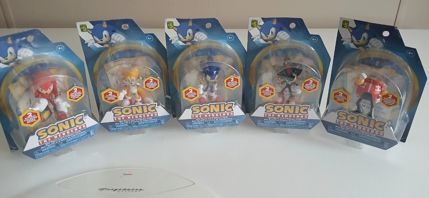 Sonic the Hedgehog Mini Figures with Collector Cards (5 Pack)