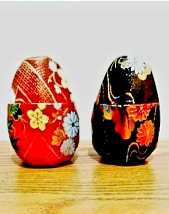 Vtg. Rare Hand Crafted Nishiki and Daruma Dolls - photo 4