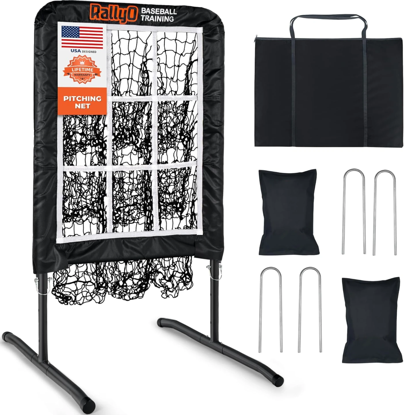 Pitching Net with Strike Zone Target BNIB