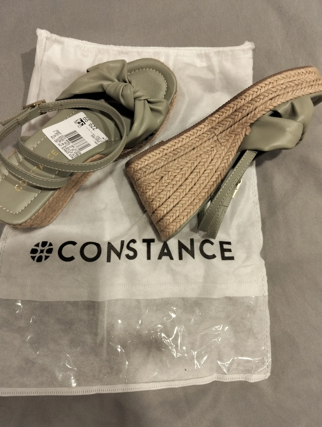 Constance Women's Espadrille Wedge Sandals - Sage Green - photo 3
