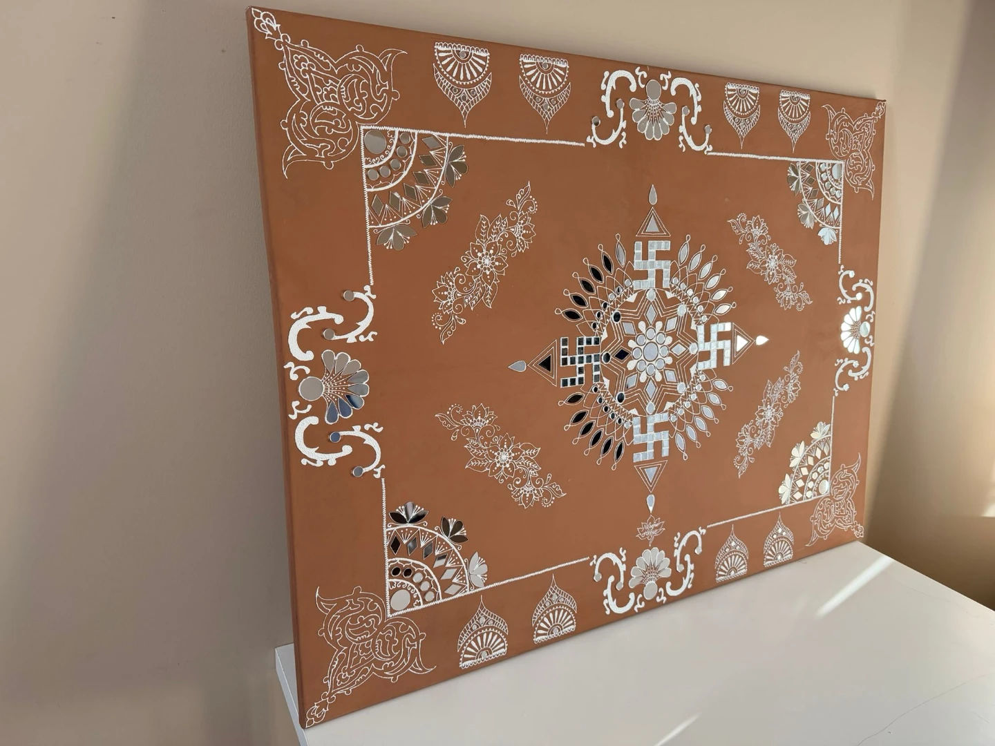 Handmade Mirrored Texture Wall Art - photo 4