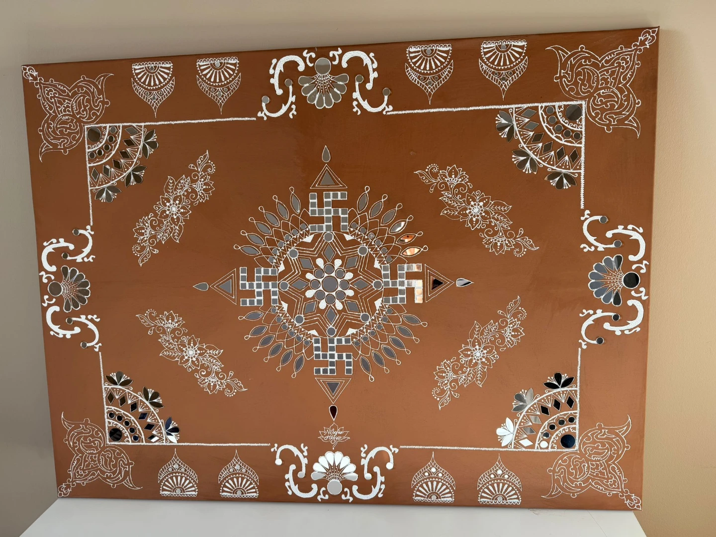 Handmade Mirrored Texture Wall Art - photo 5
