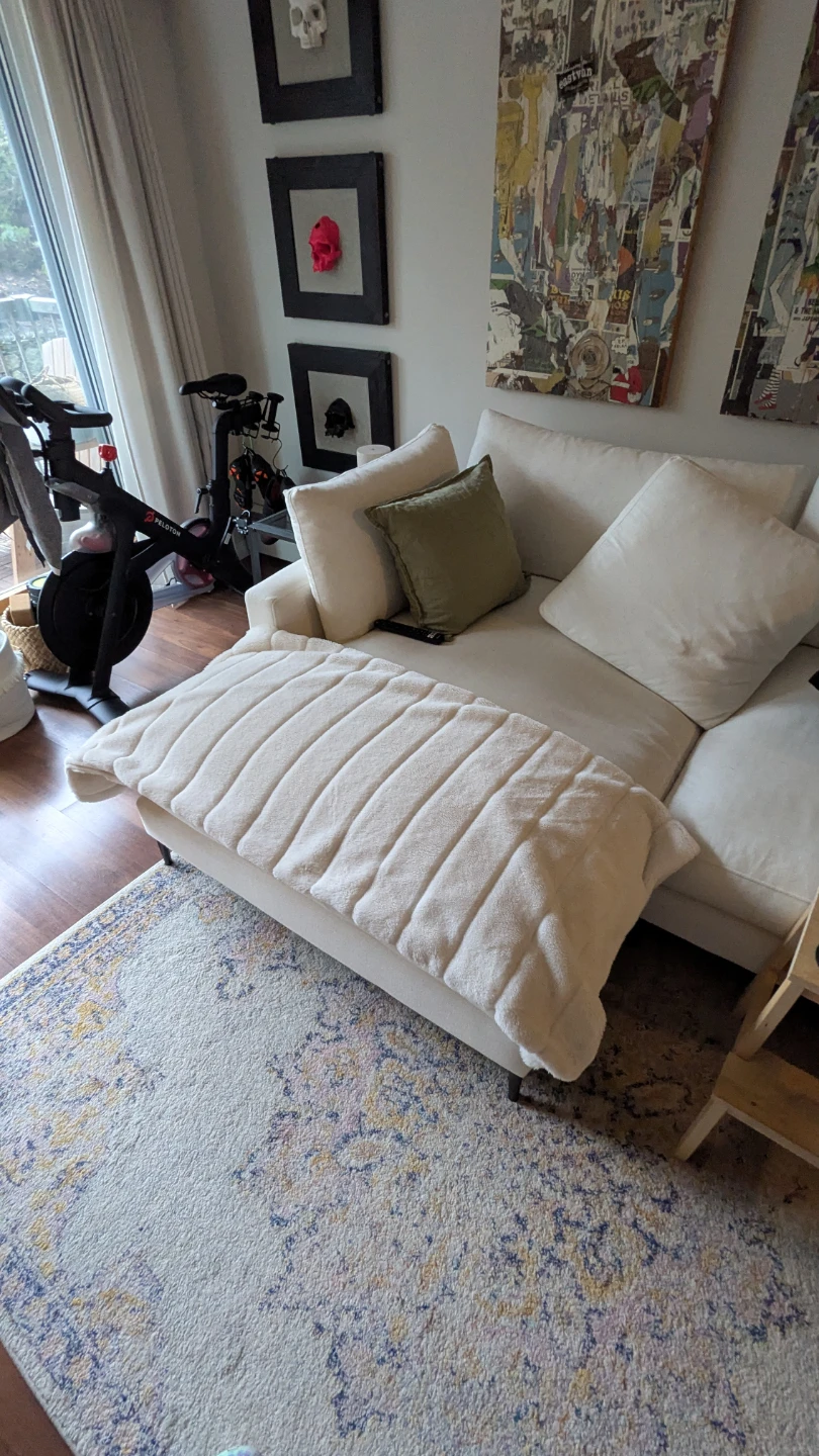 Beige Throw Blanket