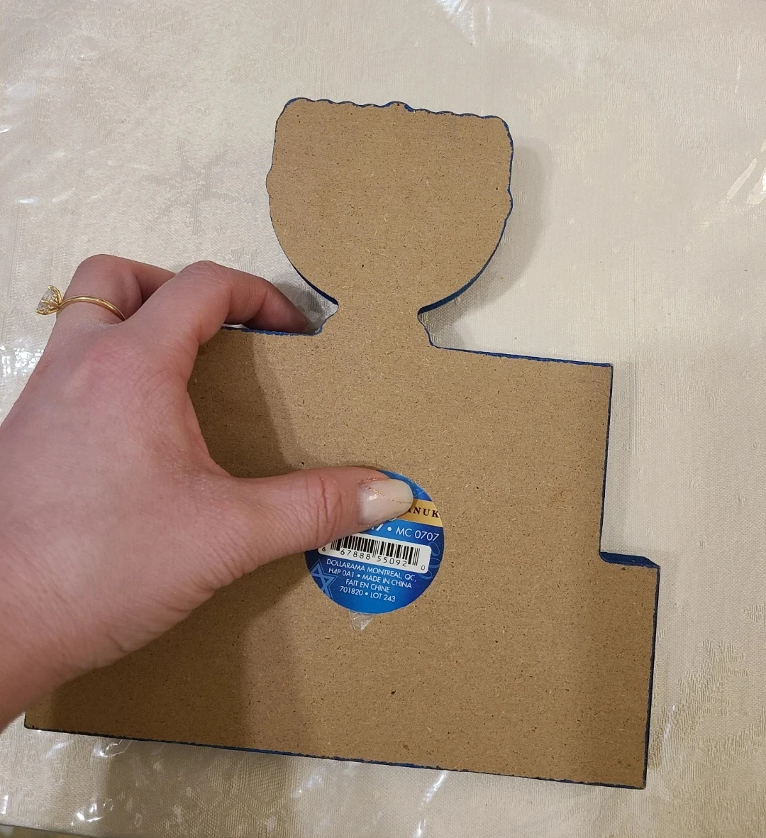 Happy Hanukkah Menorah Wood Sign - photo 2