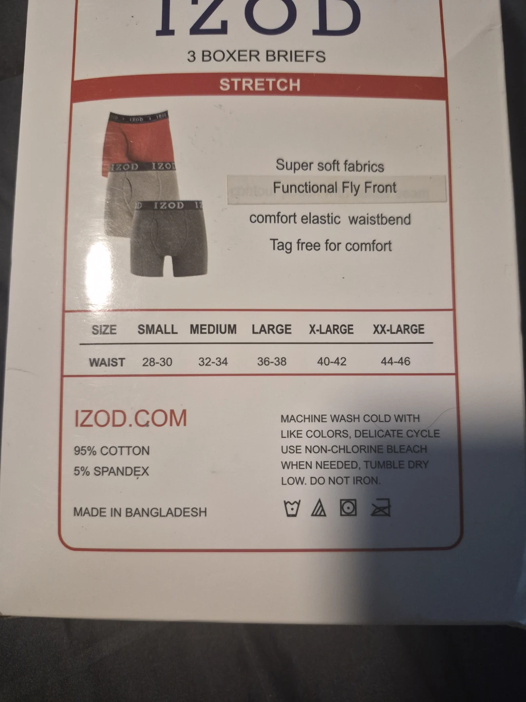 IZOD Men's Boxer Briefs - Size Large - photo 3