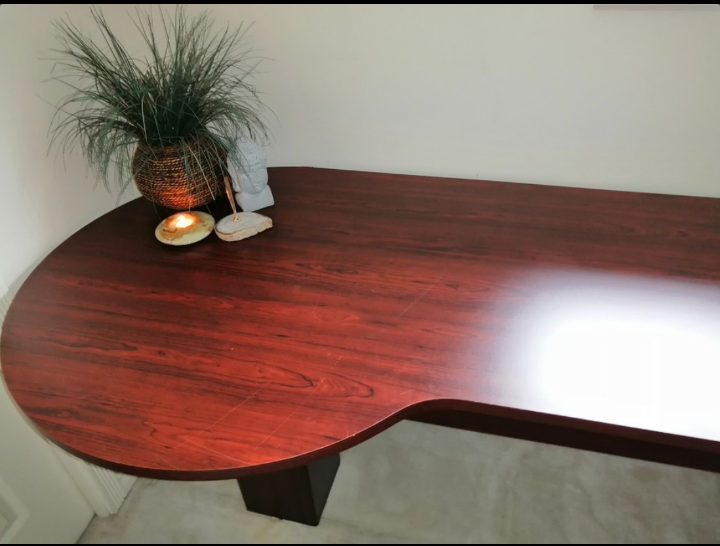 🥕 Solid Cherry Wood finish Office desk - photo 2