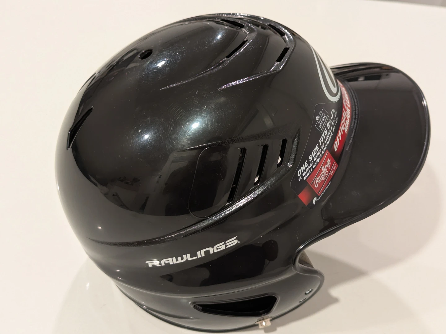 6.5 - 7.5" Rawlings Official Batting Helmet Black - photo 4