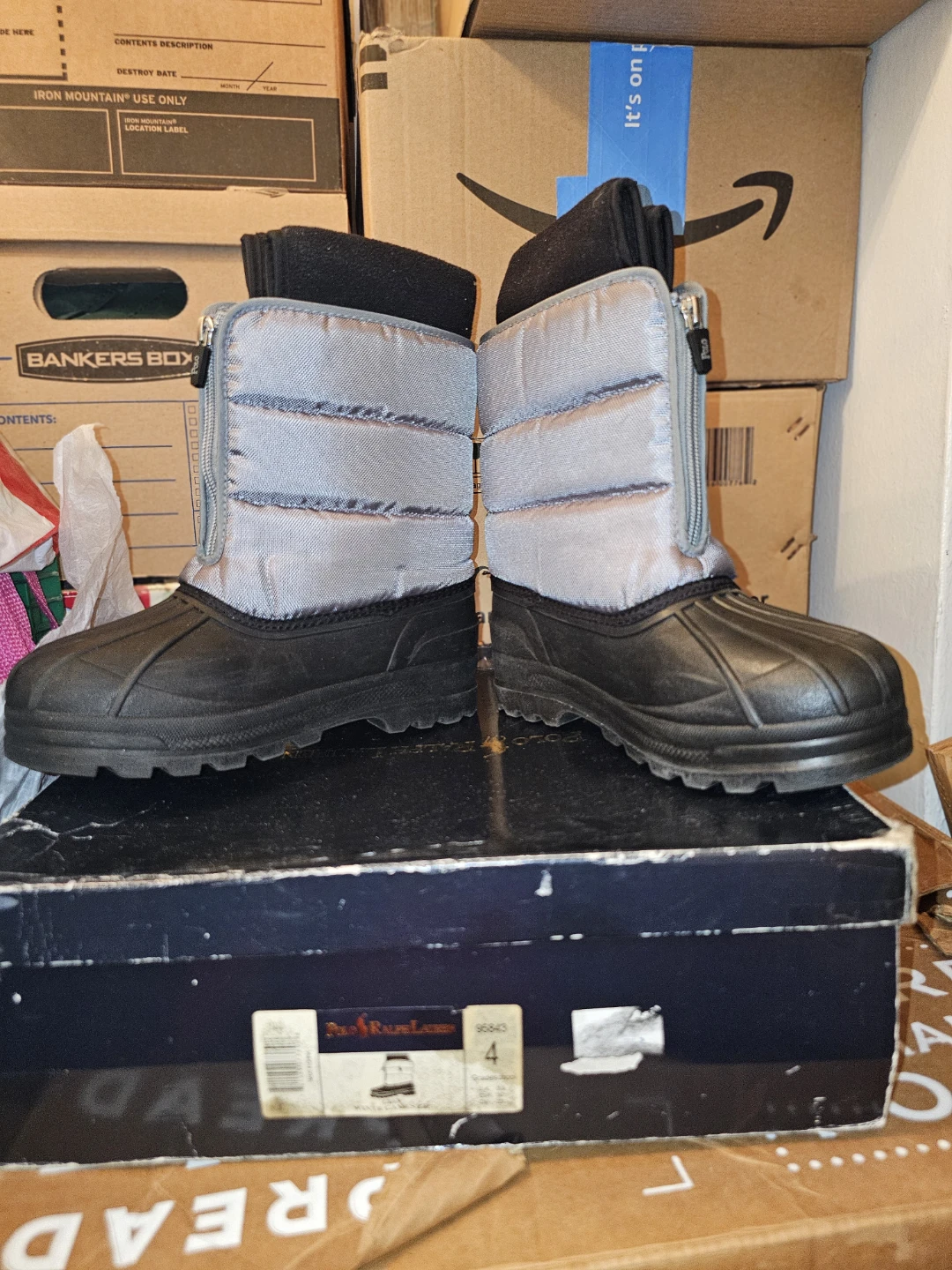 Polo Ralph Lauren Kids "Winter Games Zip" Snow Boots Size 4 - photo 3