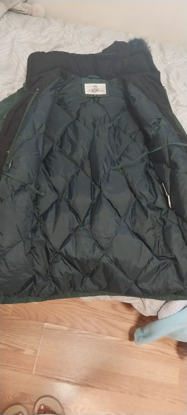 Laura Petites Green Winter Parka XS - photo 3