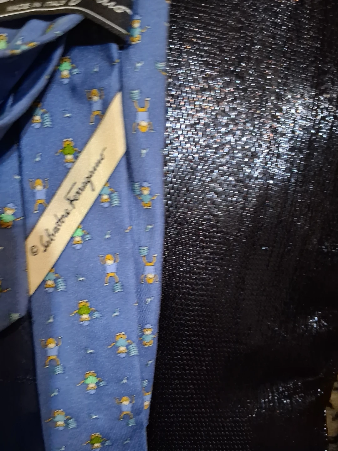 Salvatore Ferragamo Light Blue Patterned Tie